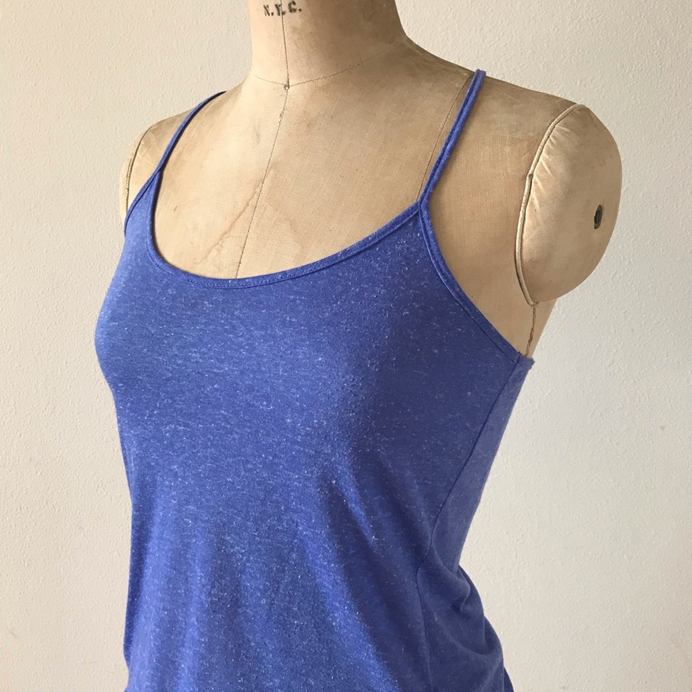 UO spaghetti racer back tank top periwinkle - S/P